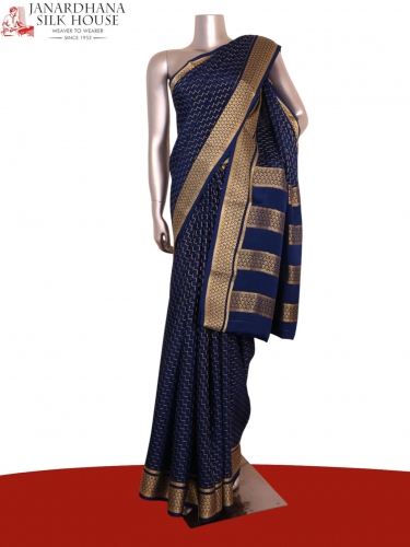 Pure Mysore Crepe Silk Saree